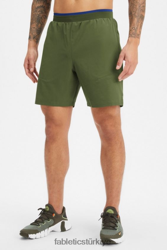 tr Fabletics erkekler temel kısa ii (çizgili) 138 koyu yosun 40R06B3154