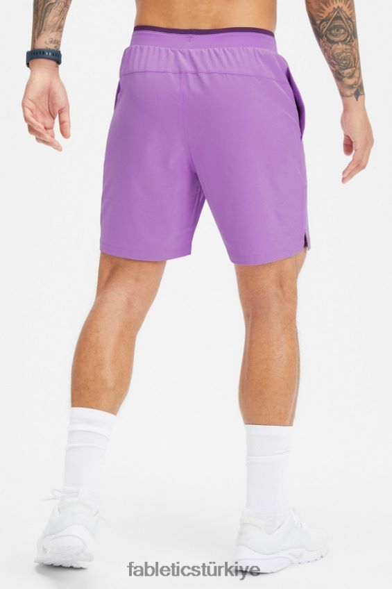 tr Fabletics erkekler temel kısa ii (çizgili) 138 leylak rengi duman 40R06B3153