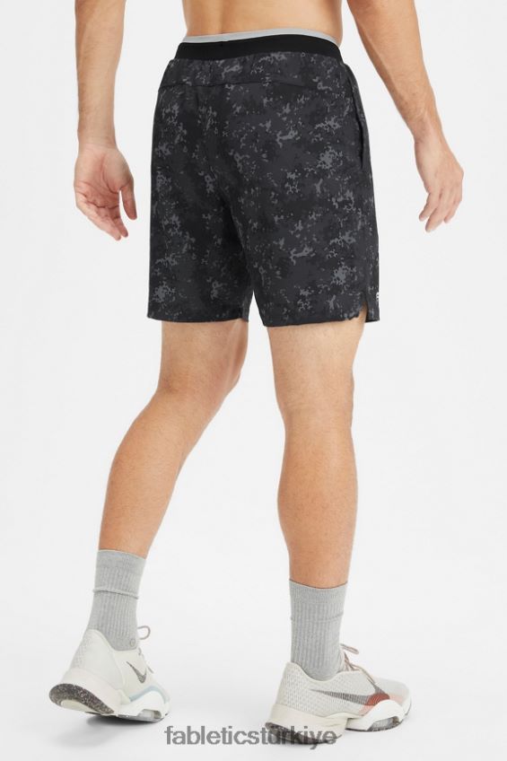 tr Fabletics erkekler temel kısa ii (çizgili) 138 siyah yeni kamuflaj 40R06B3152