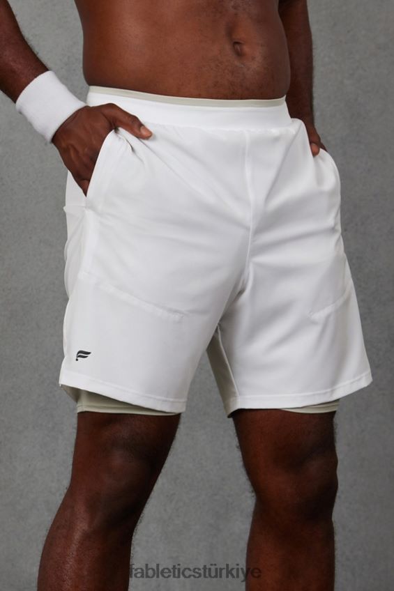 tr Fabletics erkekler temel kısa ii (çizgili) 139 klasik beyaz 40R06B3158