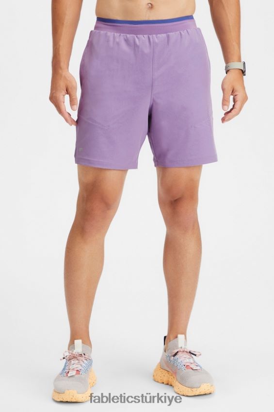 tr Fabletics erkekler temel kısa ii (çizgili) 162 mor vibe delikli 40R06B3303