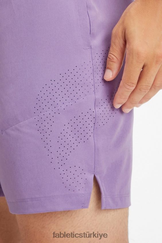tr Fabletics erkekler temel kısa ii (çizgili) 162 mor vibe delikli 40R06B3303