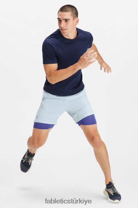 tr Fabletics erkekler temel kısa ii (çizgili) 163 mavi kül 40R06B3305