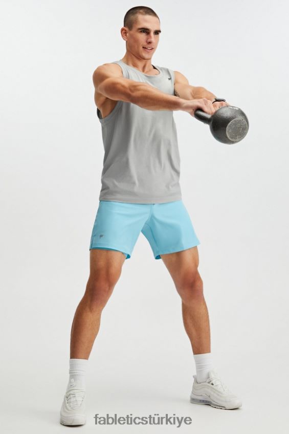 tr Fabletics erkekler temel kısa (çizgili) Mavi gökyüzü 40R06B3329