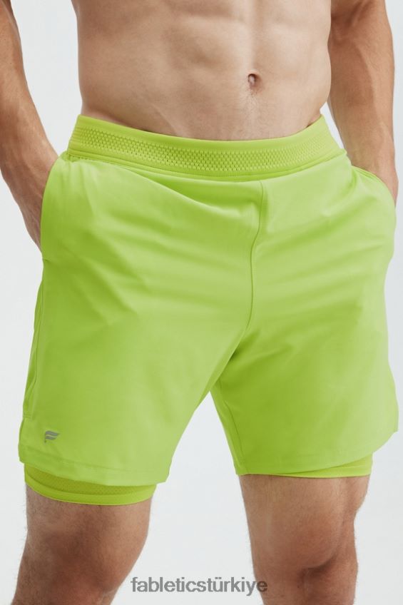 tr Fabletics erkekler temel kısa (çizgili) canlı kireç 40R06B3321