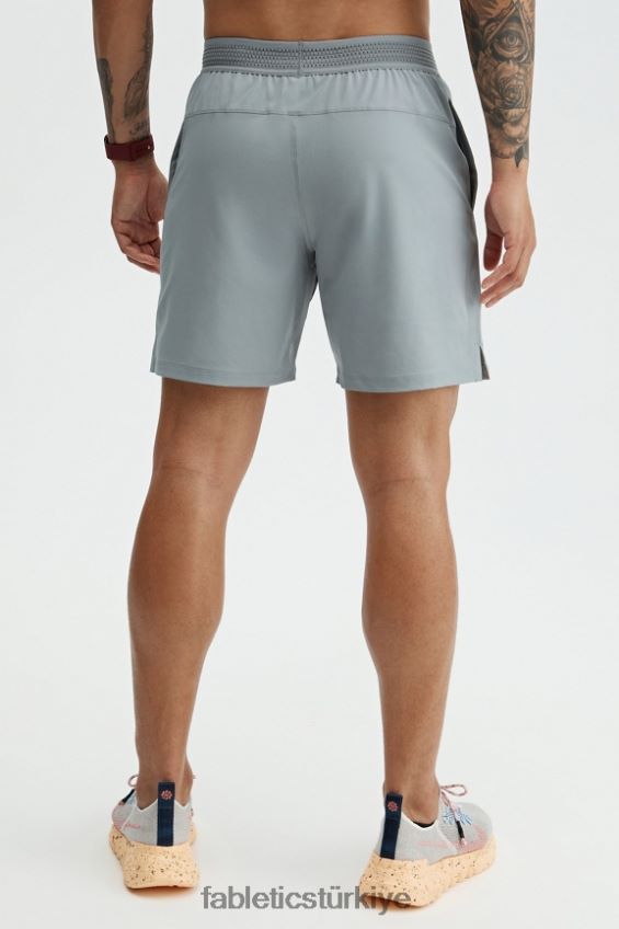 tr Fabletics erkekler temel kısa (çizgili) gölge grisi 40R06B3327