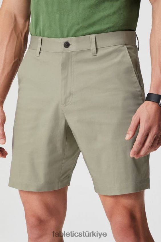 tr Fabletics erkekler yüksek yan chino kısa taze boz kahverengi 40R06B3300