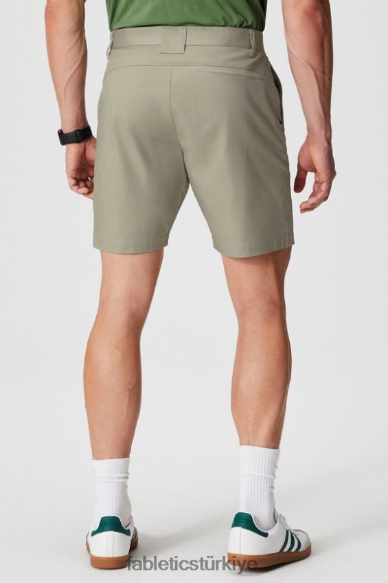 tr Fabletics erkekler yüksek yan chino kısa taze boz kahverengi 40R06B3300