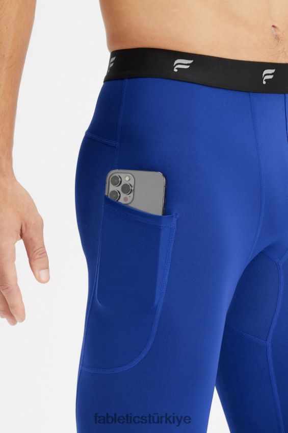 tr Fabletics erkekler taban katmanı tam uzunlukta sıkı fransız mavisi 40R06B3117
