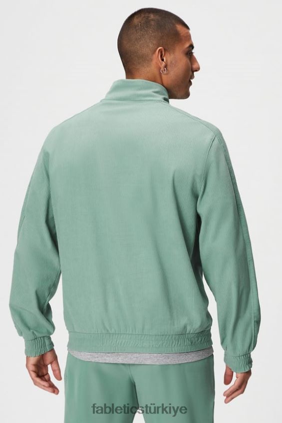 tr Fabletics erkekler kulüp kordonu 1/4 fermuarlı ceket gri kekik 40R06B3638
