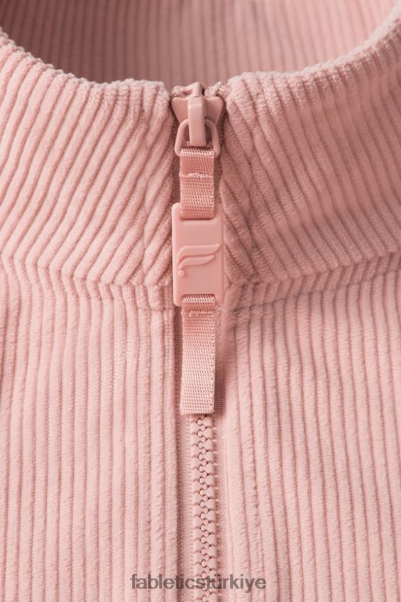 tr Fabletics erkekler kulüp kordonu 1/4 fermuarlı ceket pembe kayrak 40R06B3639