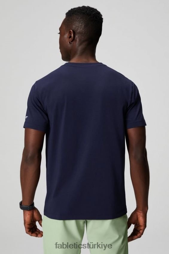 tr Fabletics erkekler 24-7 cep tişörtü derin donanma 40R06B3455