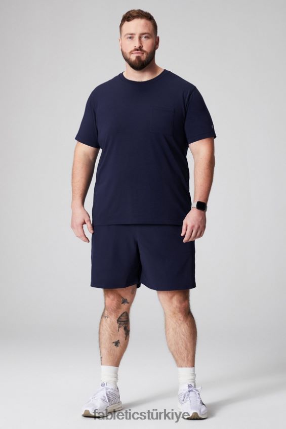 tr Fabletics erkekler 24-7 cep tişörtü derin donanma 40R06B3456