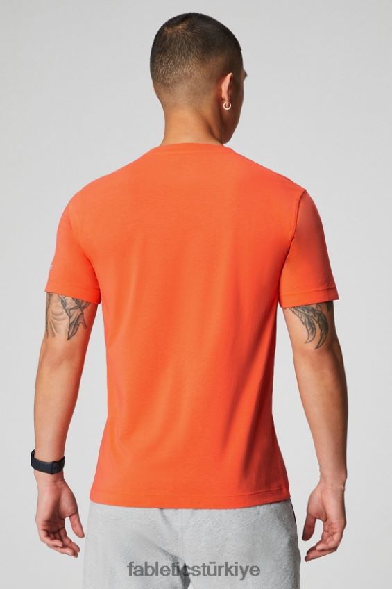 tr Fabletics erkekler 24-7 cep tişörtü tutku portakalı 40R06B3449