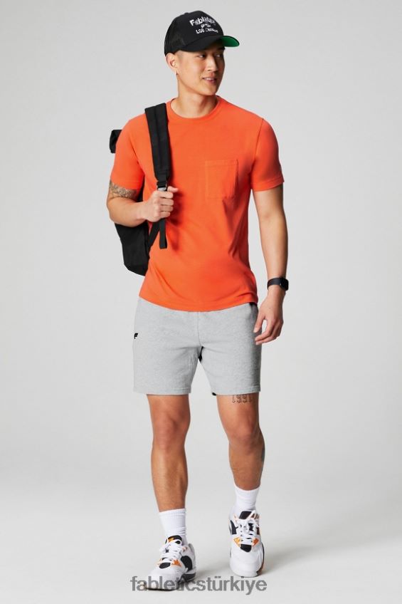 tr Fabletics erkekler 24-7 cep tişörtü tutku portakalı 40R06B3449