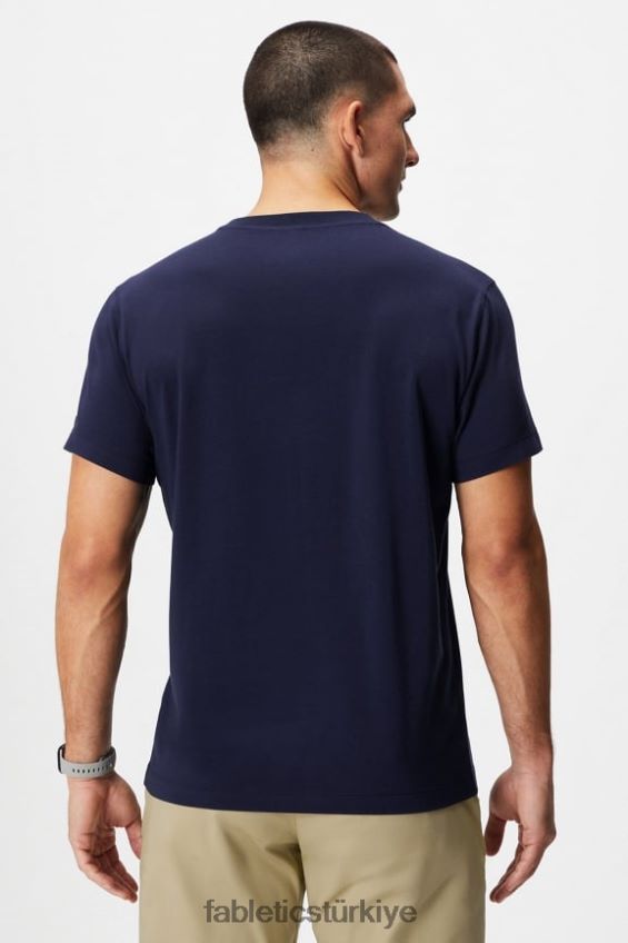 tr Fabletics erkekler 24-7 tişört 182 derin donanma 40R06B3509