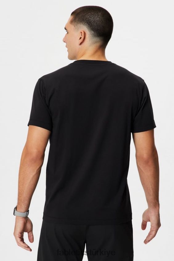 tr Fabletics erkekler 24-7 tişört 182 siyah yüzmek 40R06B3507