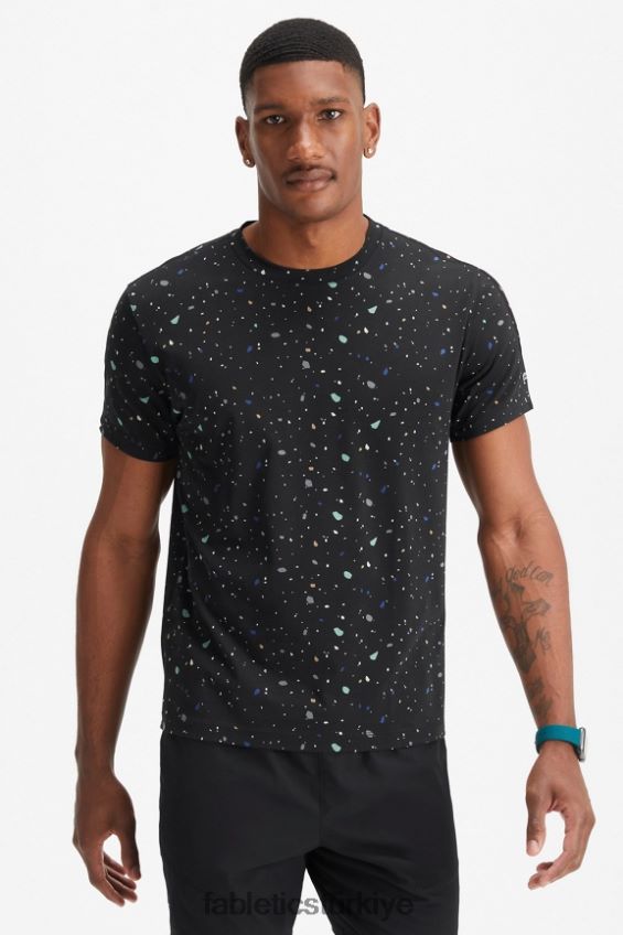 tr Fabletics erkekler 24-7 tişört 183 blackletics mozaik 40R06B3515