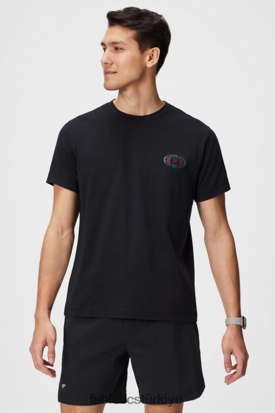 tr Fabletics erkekler 24-7 tişört 183 dünya çapında siyah 40R06B3513