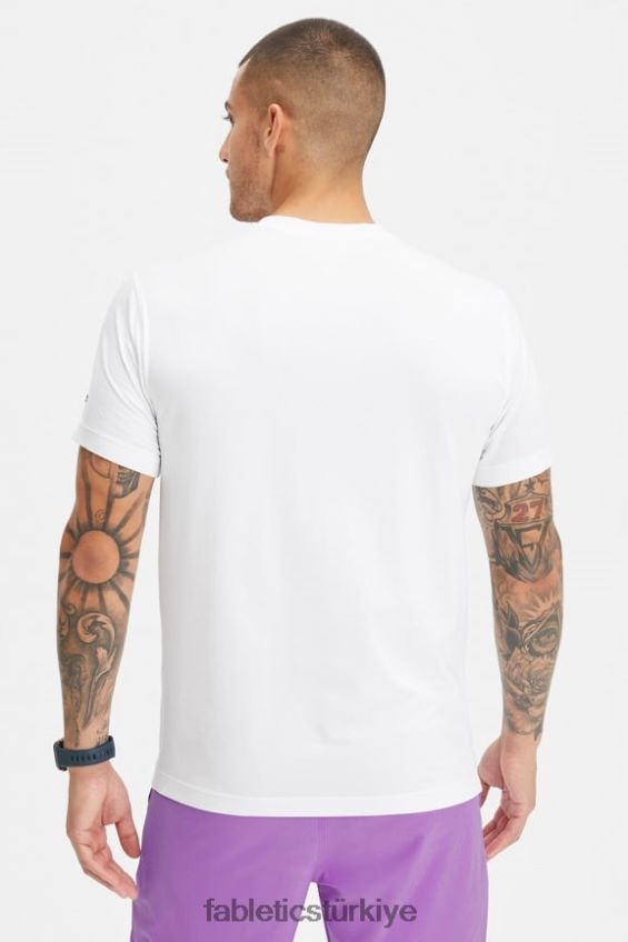tr Fabletics erkekler 24-7 tişört 184 beyaz 40R06B3518