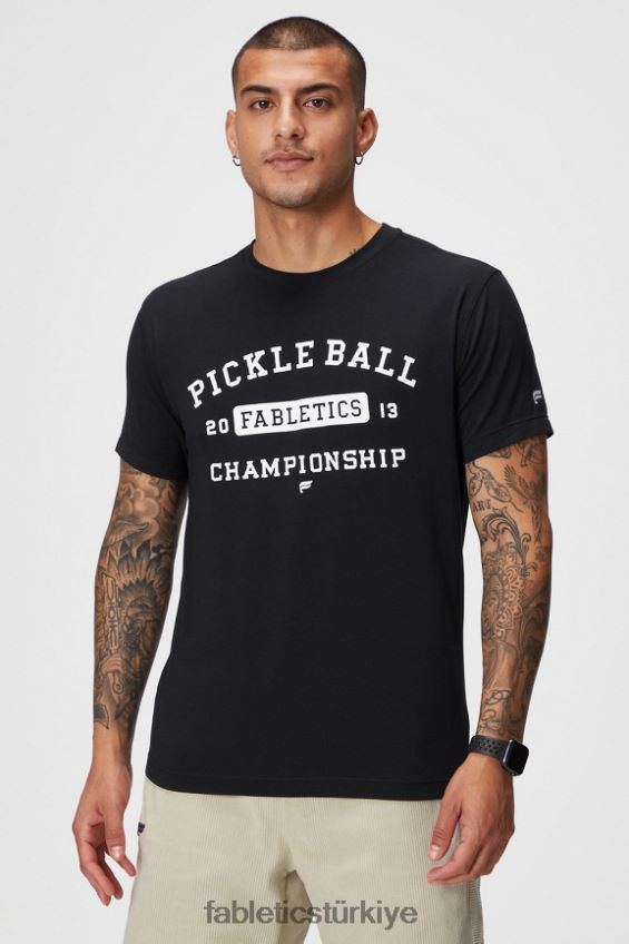 tr Fabletics erkekler 24-7 tişört 185 siyah pb şampiyonu 40R06B3544
