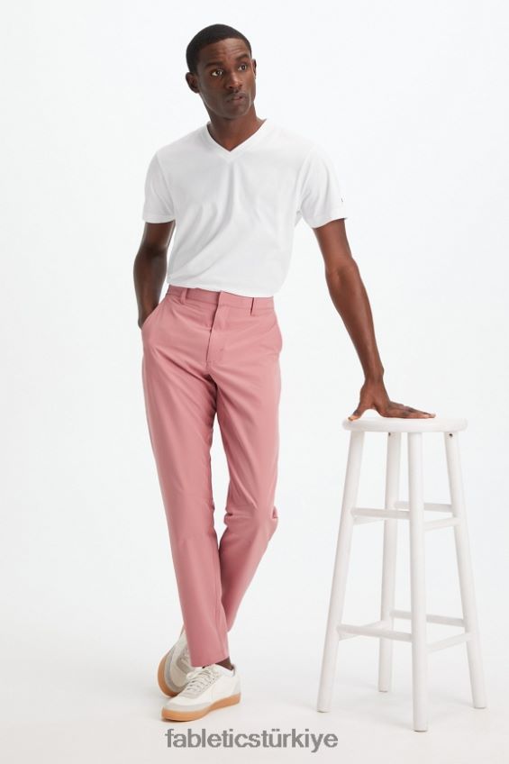 tr Fabletics erkekler 24-7 v yaka beyaz 40R06B3500