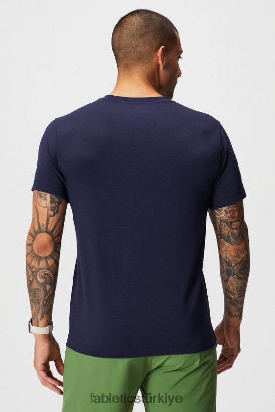 tr Fabletics erkekler 24-7 v yaka derin donanma 40R06B3495