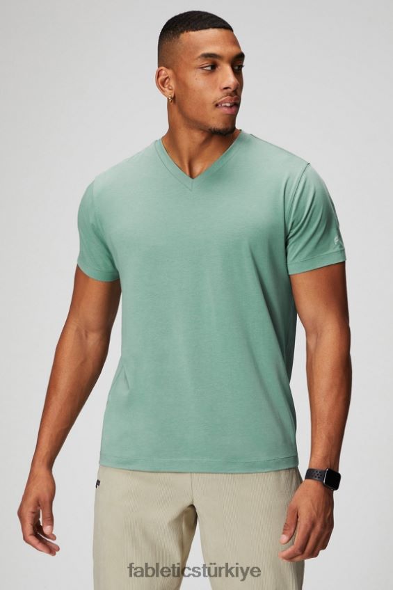 tr Fabletics erkekler 24-7 v yaka gri kekik 40R06B3498