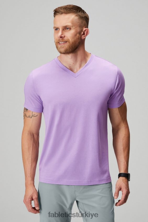 tr Fabletics erkekler 24-7 v yaka mor evren 40R06B3496