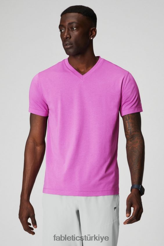 tr Fabletics erkekler 24-7 v yaka pembe kaçış 40R06B3492