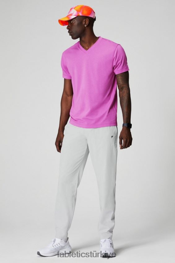 tr Fabletics erkekler 24-7 v yaka pembe kaçış 40R06B3492