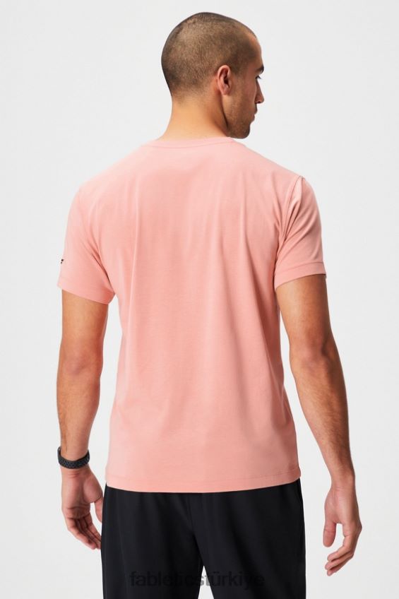 tr Fabletics erkekler 24-7 v yaka pembe kayrak 40R06B3497
