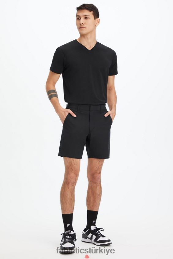 tr Fabletics erkekler 24-7 v yaka siyah 40R06B3491