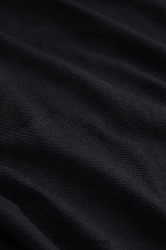 tr Fabletics erkekler 24-7 v yaka siyah 40R06B3491