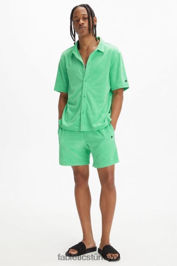 tr Fabletics erkekler ada havlu düğmesi yukarı tropikal su 40R06B3559