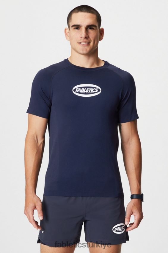 tr Fabletics erkekler eğitim günü tişörtü 174 lacivert oval 40R06B3461