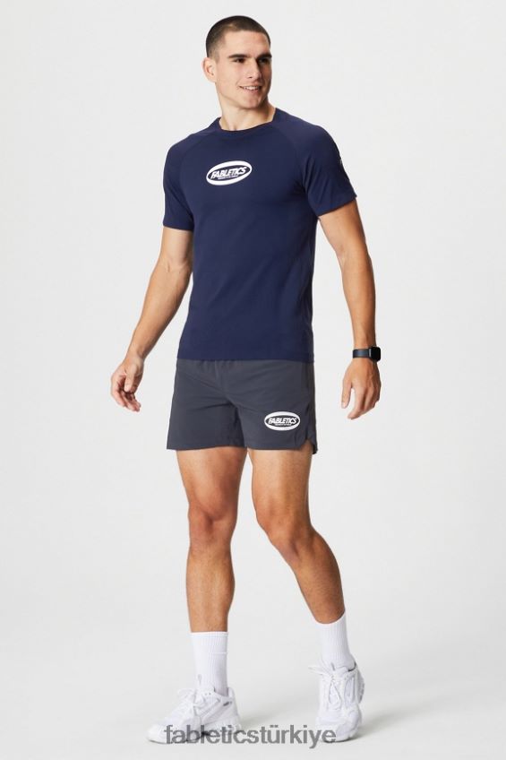 tr Fabletics erkekler eğitim günü tişörtü 174 lacivert oval 40R06B3461
