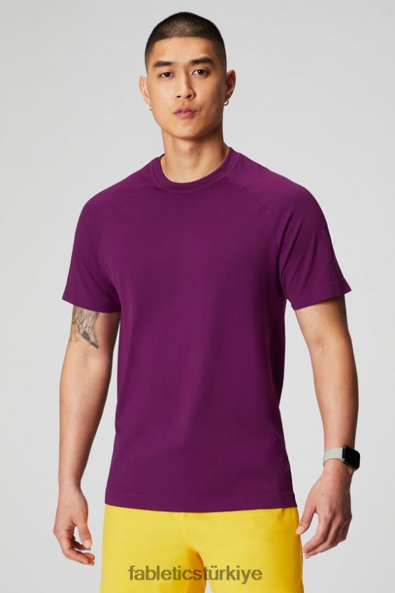 tr Fabletics erkekler eğitim günü tişörtü 174 patlıcan 40R06B3458