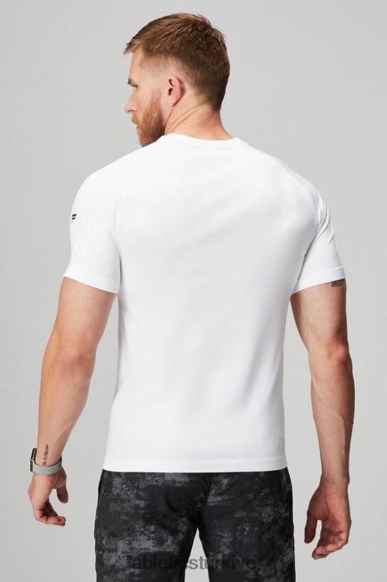 tr Fabletics erkekler eğitim günü tişörtü 175 klasik beyaz 40R06B3465