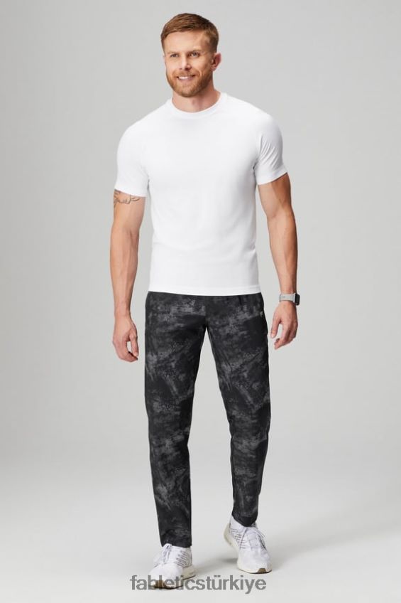 tr Fabletics erkekler eğitim günü tişörtü 175 klasik beyaz 40R06B3465