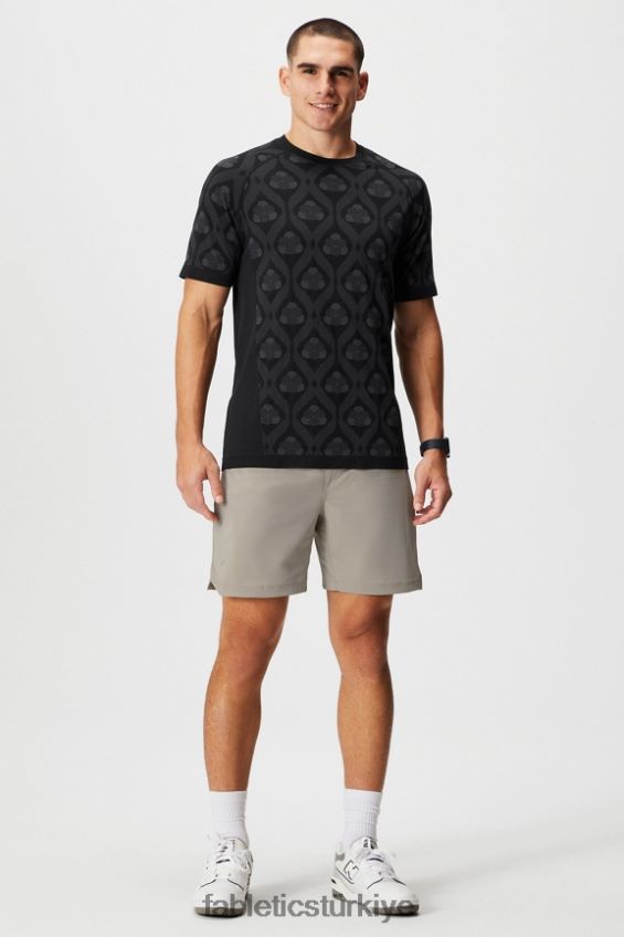tr Fabletics erkekler eğitim günü tişörtü 176 siyah çimen şatosu 40R06B3467