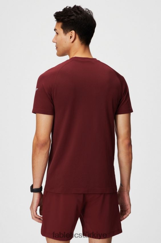 tr Fabletics erkekler eğitim günü tişörtü 177 adrenalin kırmızısı iki tonlu f 40R06B3473