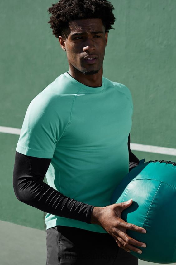 tr Fabletics erkekler eğitim günü tişörtü 177 nane sisi 40R06B3474