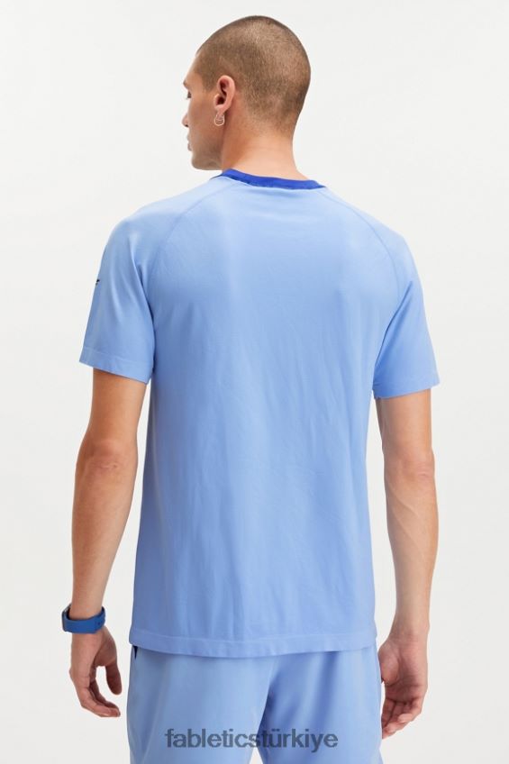 tr Fabletics erkekler eğitim günü tişörtü 179 buhar mavisi 40R06B3485