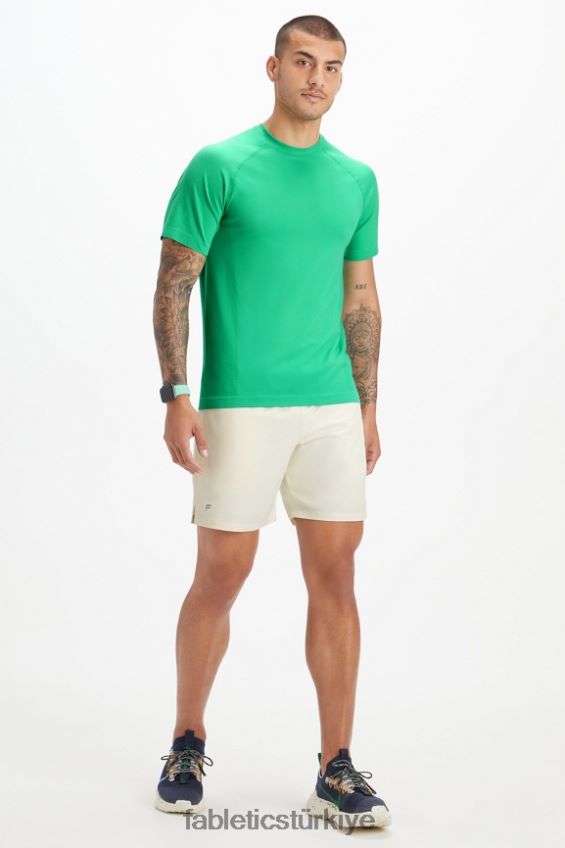 tr Fabletics erkekler eğitim günü tişörtü 180 temel yeşil 40R06B3487