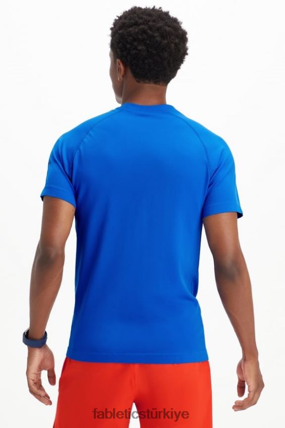 tr Fabletics erkekler eğitim günü tişörtü 180 yarış mavisi 40R06B3488