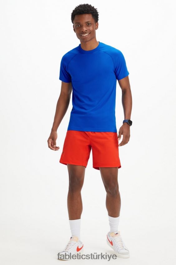 tr Fabletics erkekler eğitim günü tişörtü 180 yarış mavisi 40R06B3488