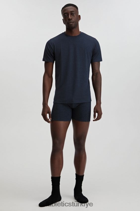 tr Fabletics erkekler geri örgü tişört klasik donanma 40R06B3555