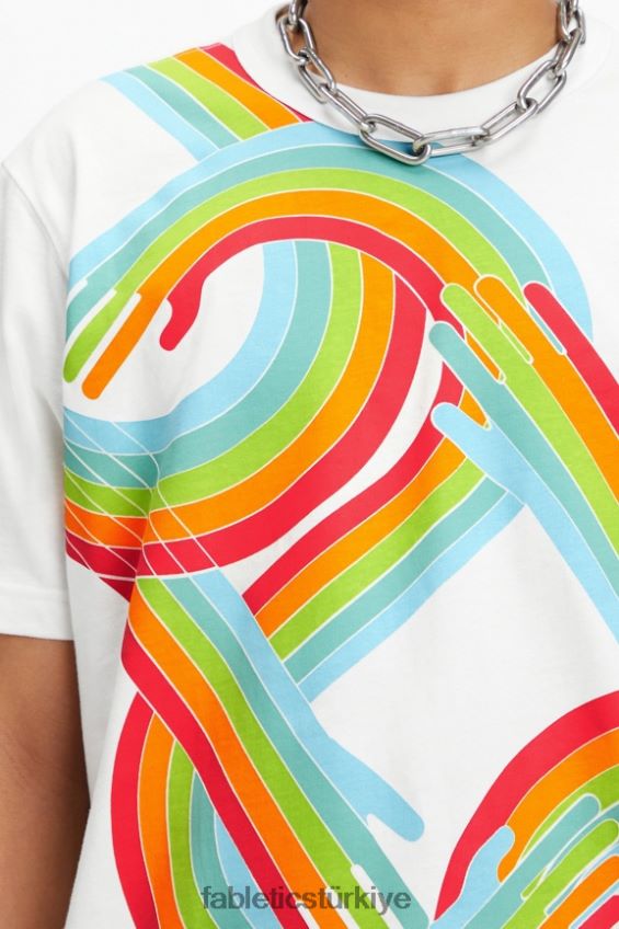 tr Fabletics erkekler gurur r&r tişörtü hep birlikte gurur klasik beyaz 40R06B3534