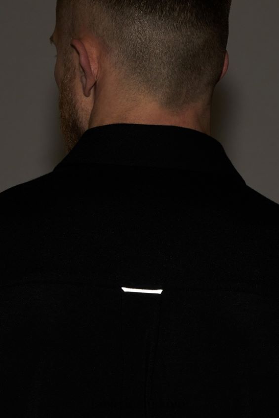 tr Fabletics erkekler çizgi kısa kollu düğme yukarı siyah 40R06B3535